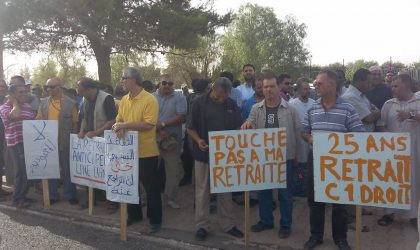 Retraite : des travailleurs de Sonatrach protestent à Hassi R’mel