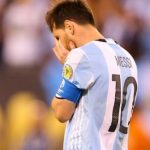 Lionel Messi après son tir au but raté en finale.