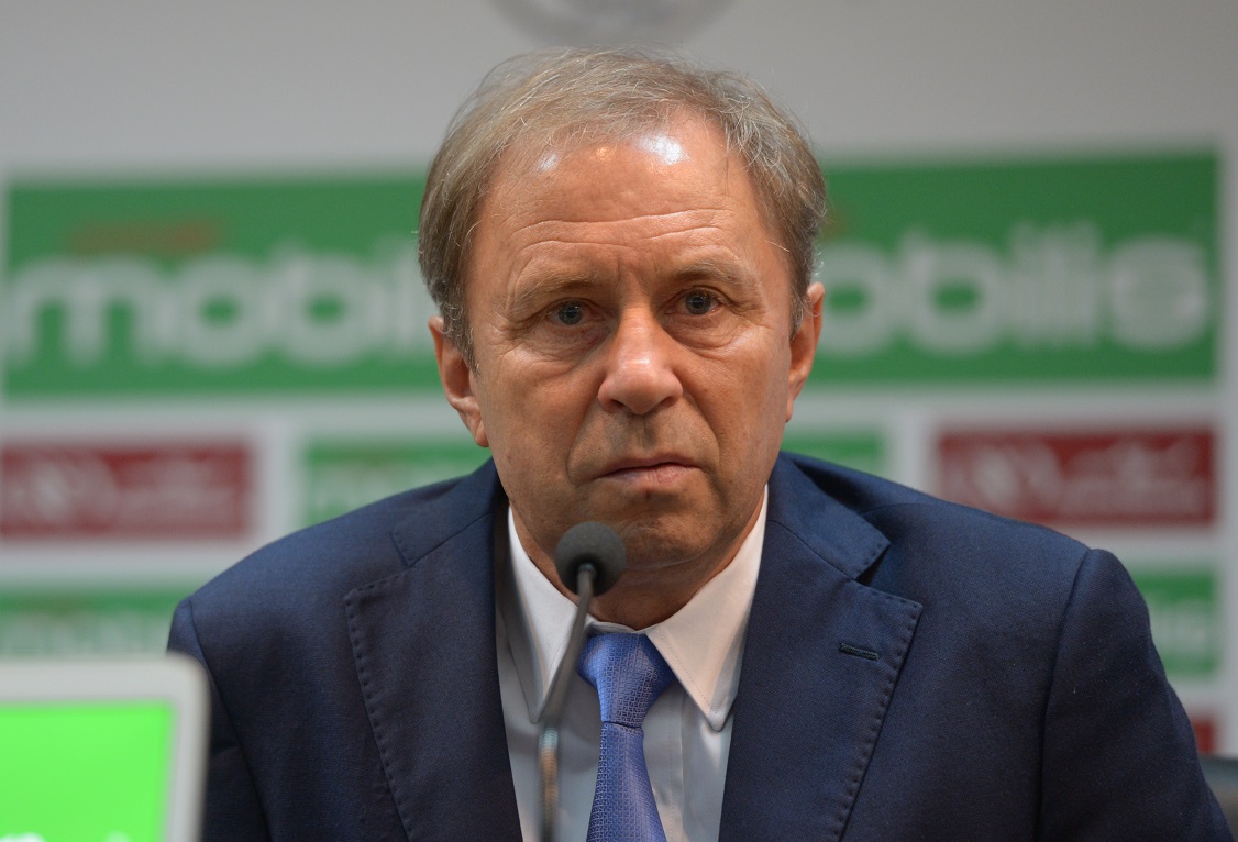 Milovan Rajevac, lors de la conférence de presse qu'il a animée ce jeudi, à Alger. New Press