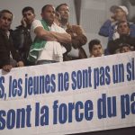 Des militants du FFS lors d'un meeting à Alger. New Press
