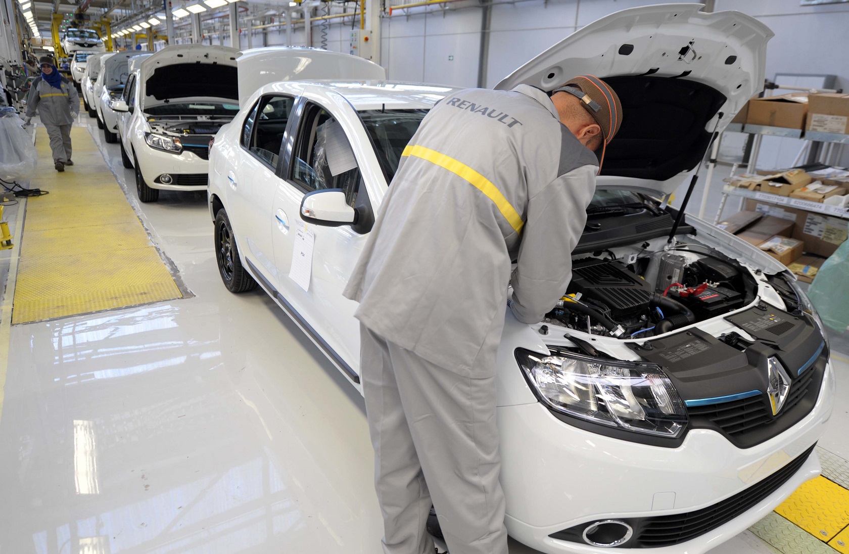 L'usine de montage de Renault Algérie. New Press