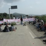 Route bloquée à Béjaïa. Photo d'archive