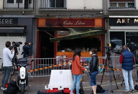 Une vue du club qui a pris feu à Rouen. D. R.