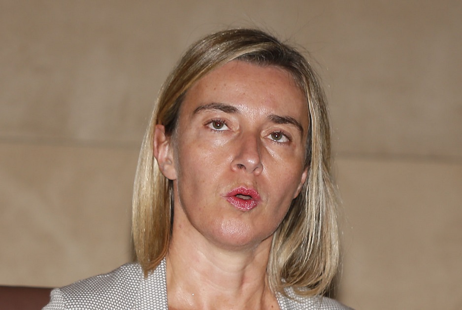 Federica Mogherini à Alger, en septembre 2015. New Press