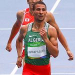 Makhloufi offre l'unique médaille pour l'Algérie. D. R.