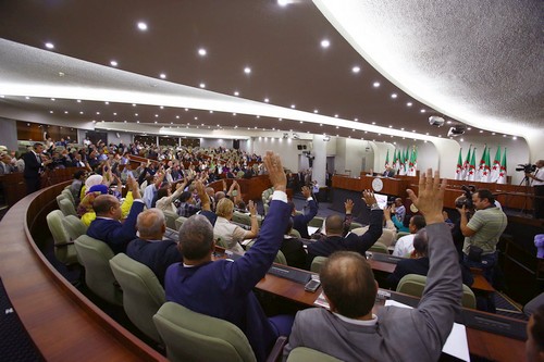 Le vote aujourd'hui du projet de loi. New Press