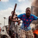 Scène de violence aujourd'hui à Kinshasa. D. R.