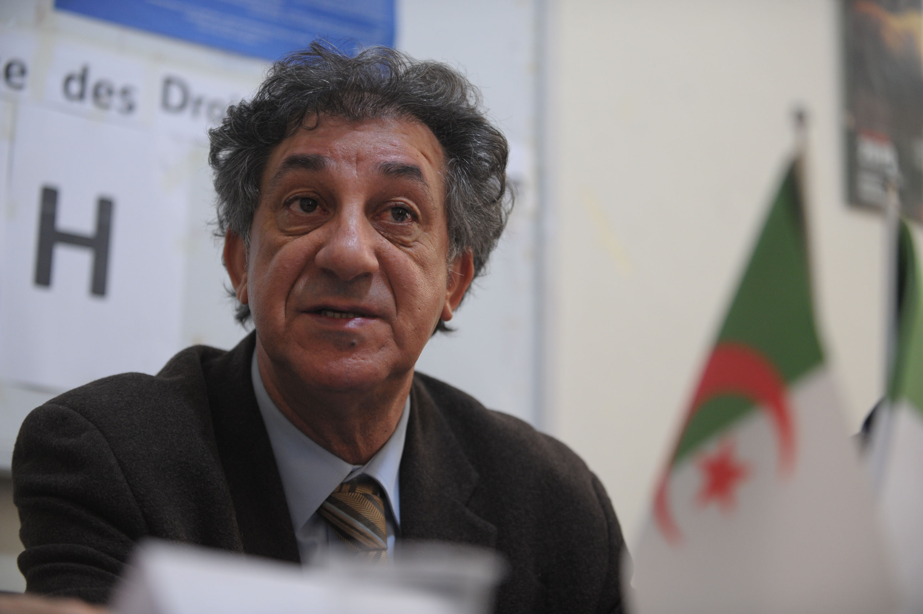 Noureddine Benissad, président de la LADDH. New Press