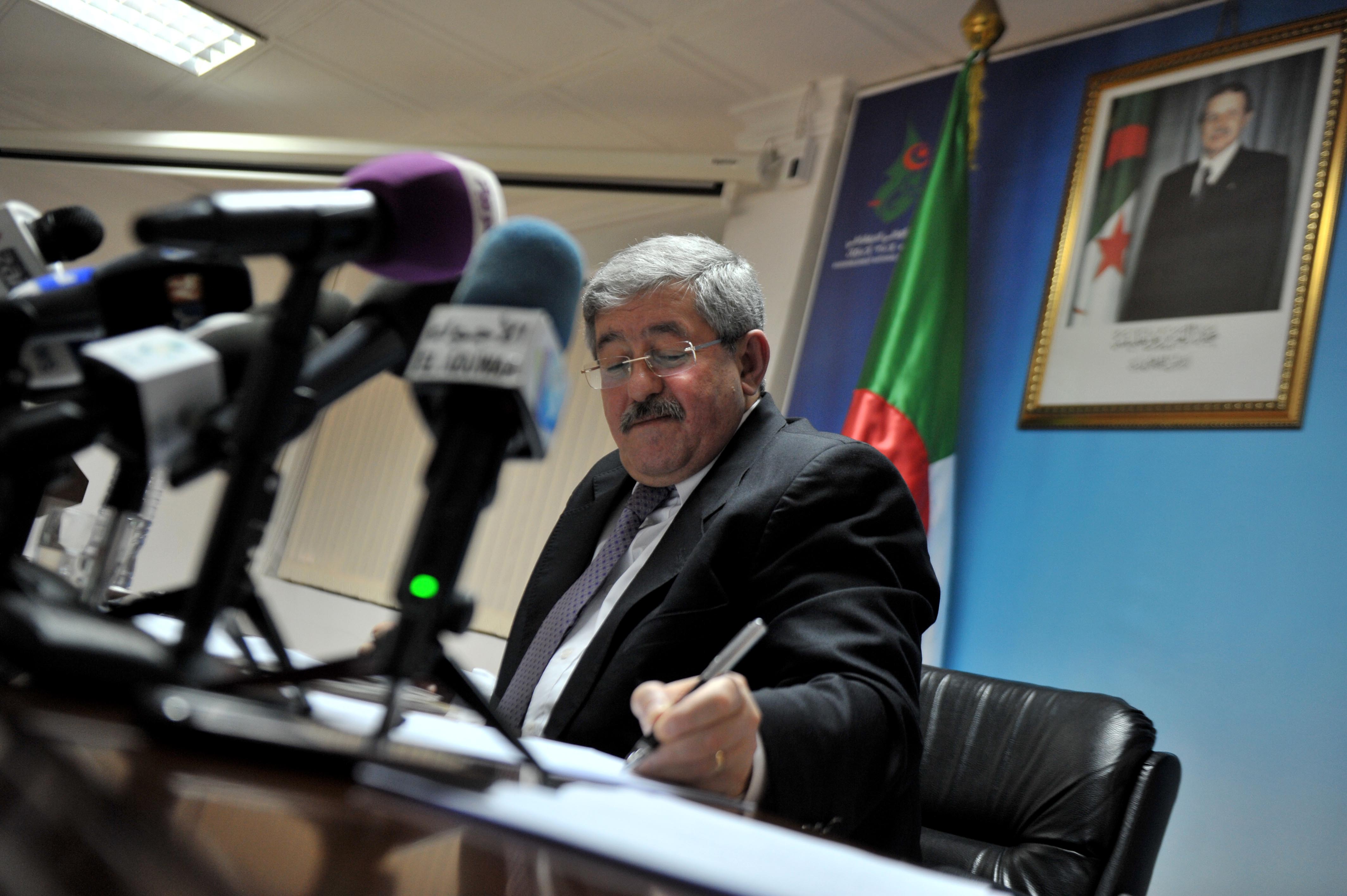 Ahmed Ouyahia, secrétaire général du RND. New Press