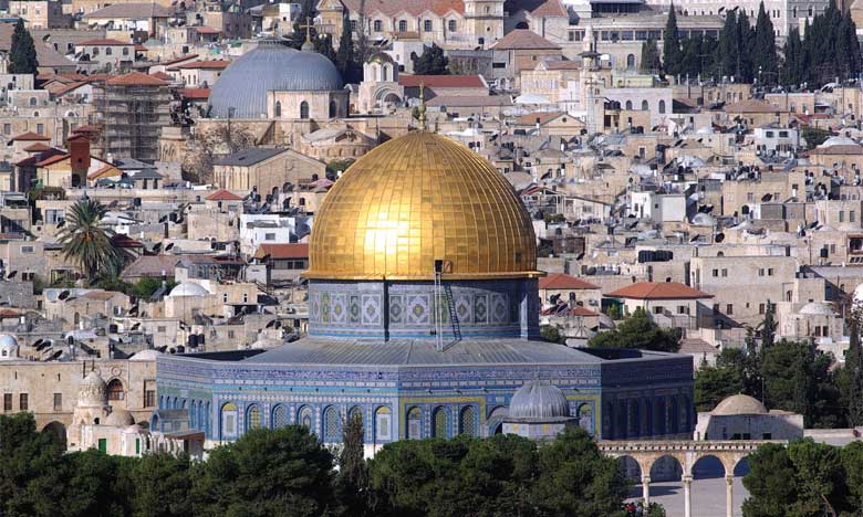 Une vue de la mosquée d’Al-Aqsa. D. R.