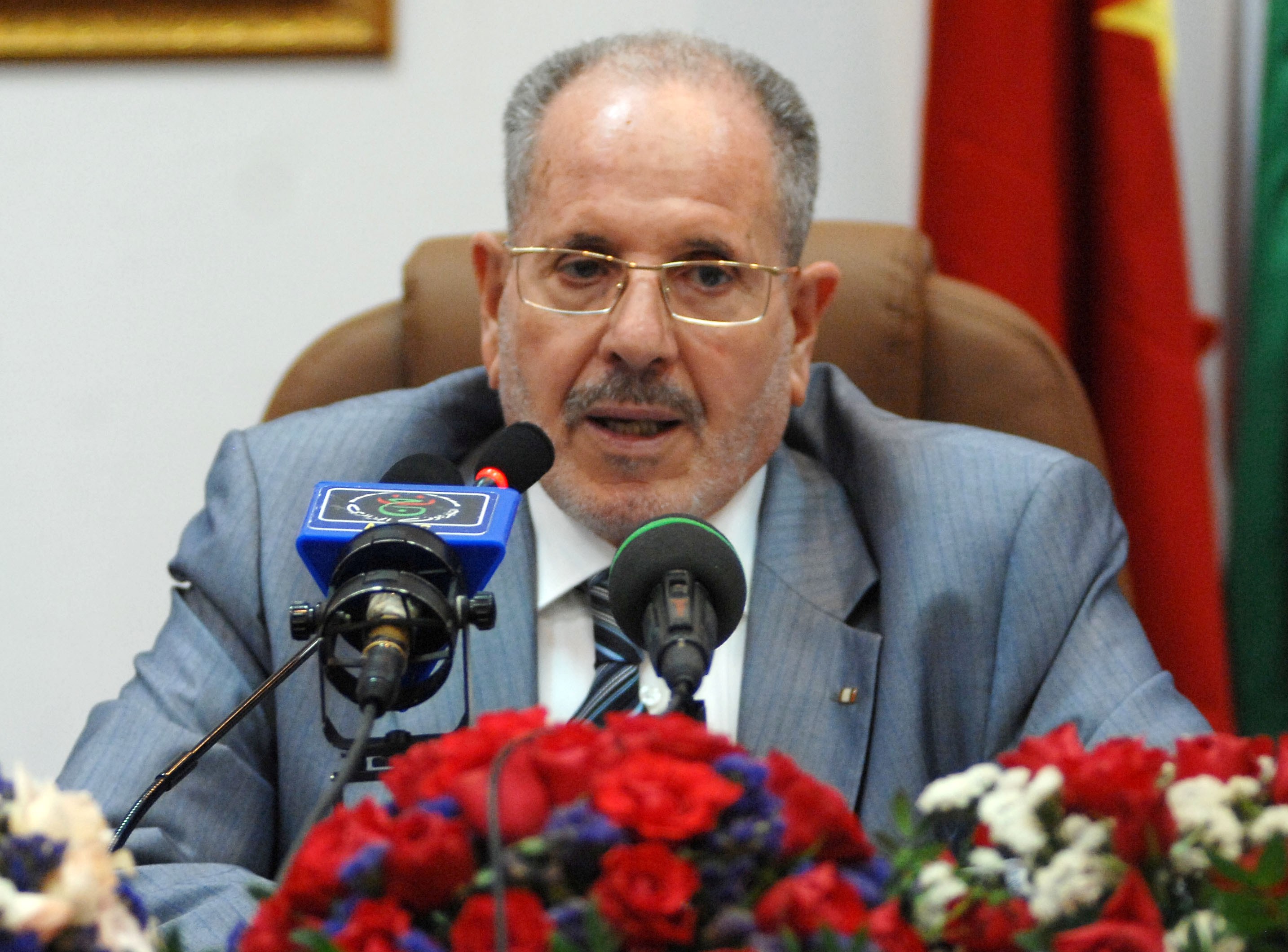 Le président du Haut conseil islamique, Bouabdallah Ghlamallah. New Press