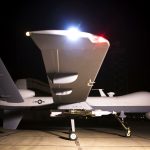 Un drone tueur de l'armée de l'air américaine. New Press