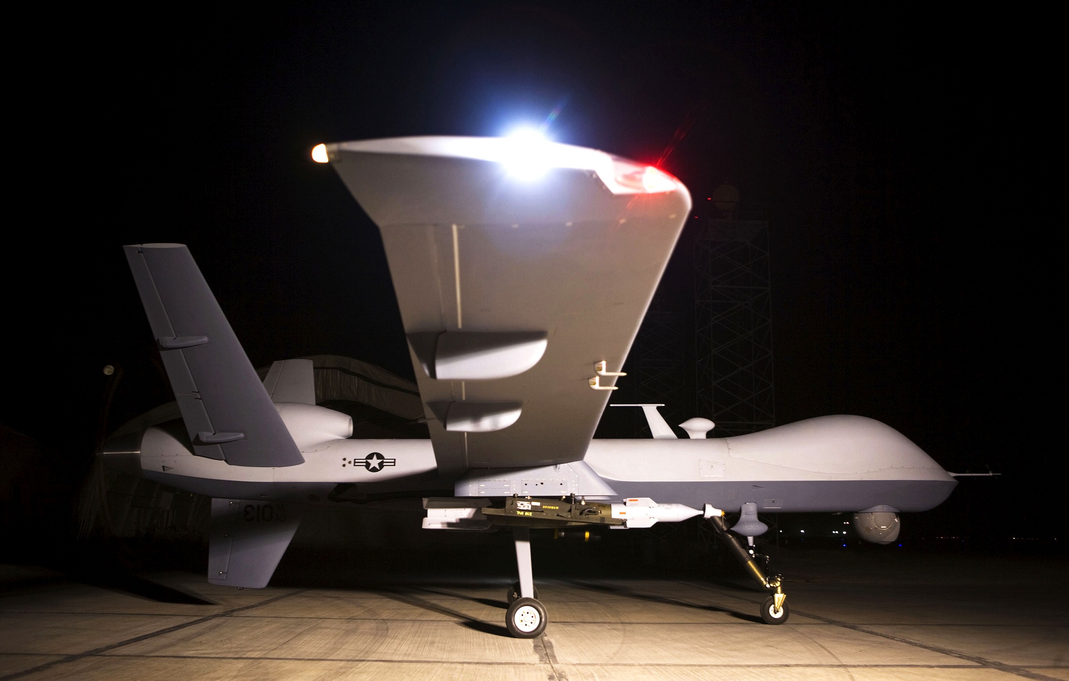 Un drone tueur de l'armée de l'air américaine. New Press