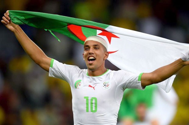 Feghouli reçoit ce prix pour la deuxième année de rang. D. R.