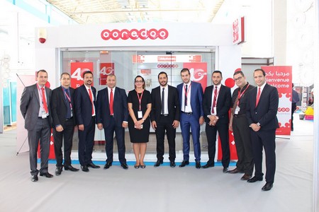 L'équipe d'Ooredoo au Salon. D. R.