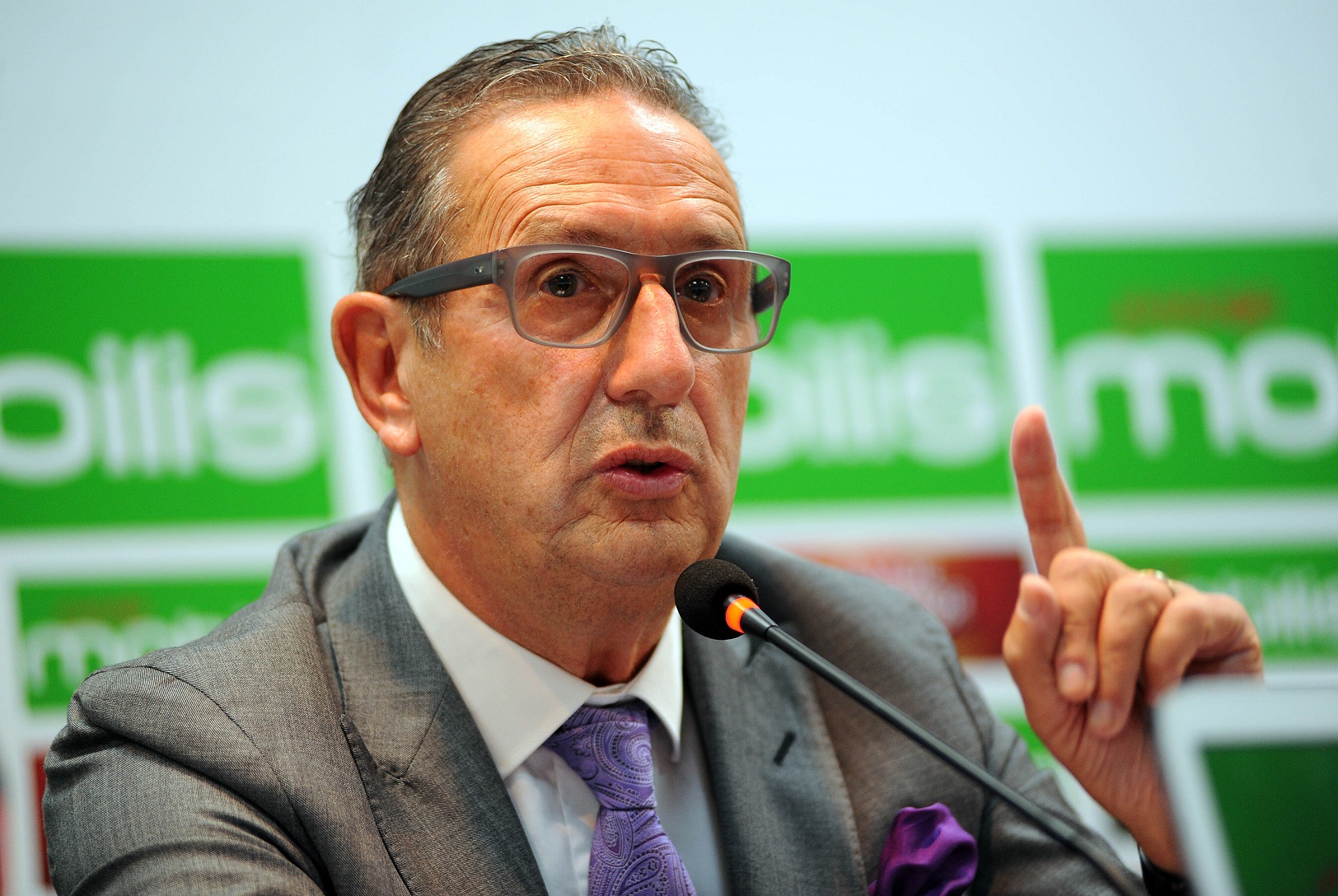 Georges Leekens lors de la conférence de presse. New Press