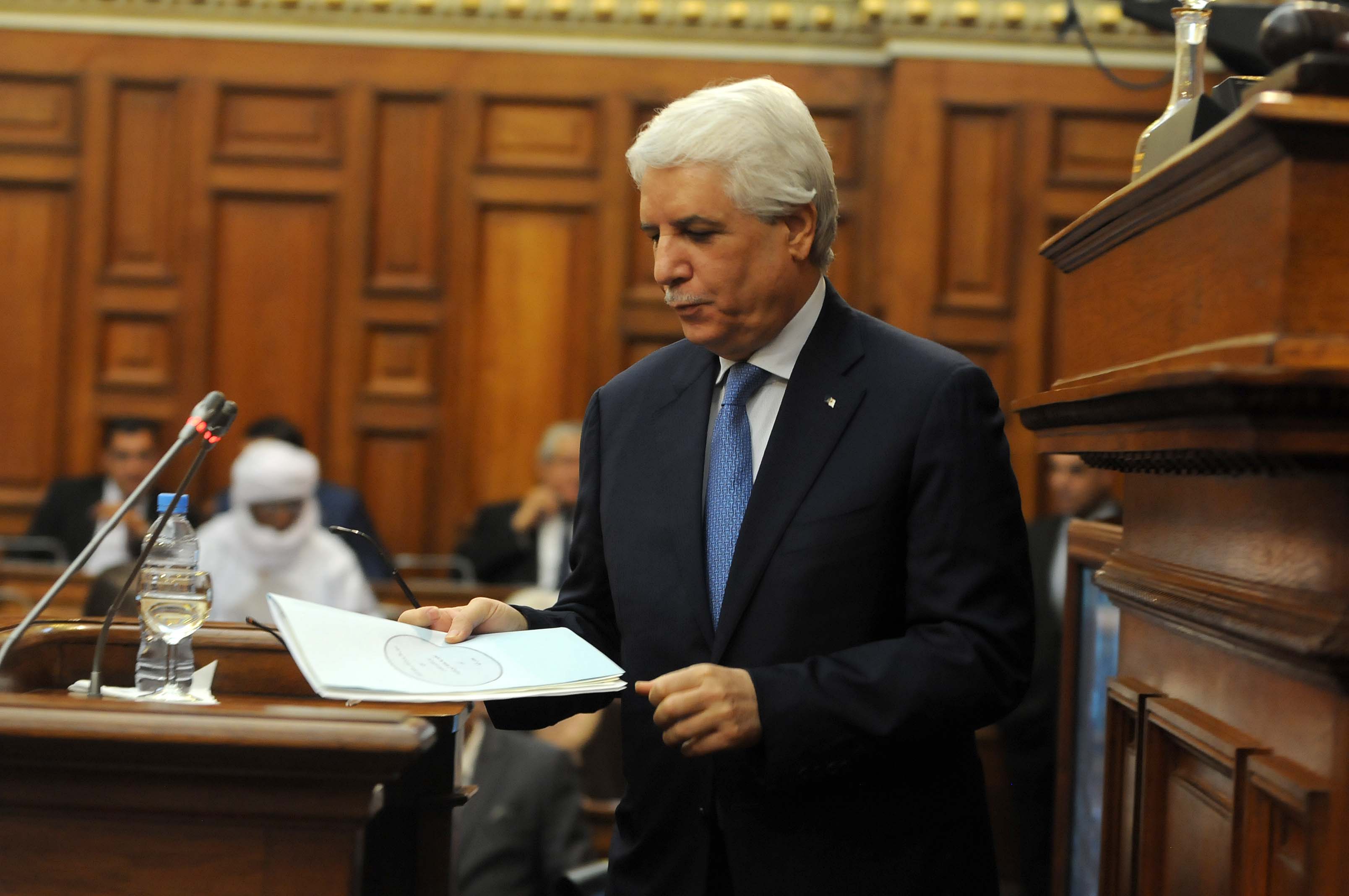Tayeb Louh, ministre de la Justice, garde des Sceaux. New Press