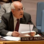 L'observateur permanent de l'Etat de Palestine à l'ONU, Riyad Mansour. D. R.