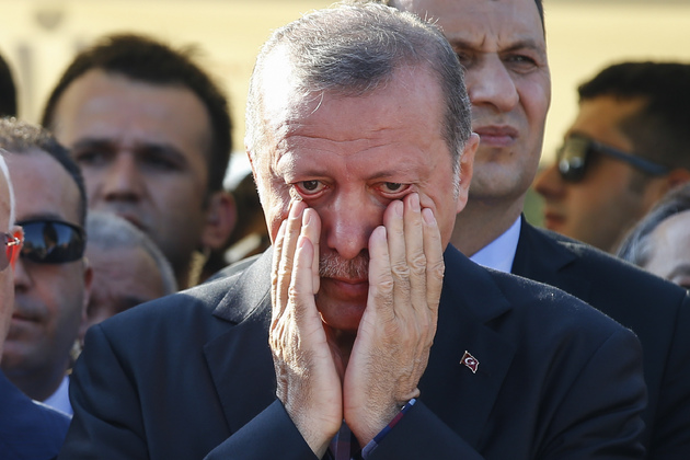 Sale temps pour Erdogan. D. R.