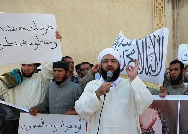 Manifestation d'extrémistes marocains. D. R.