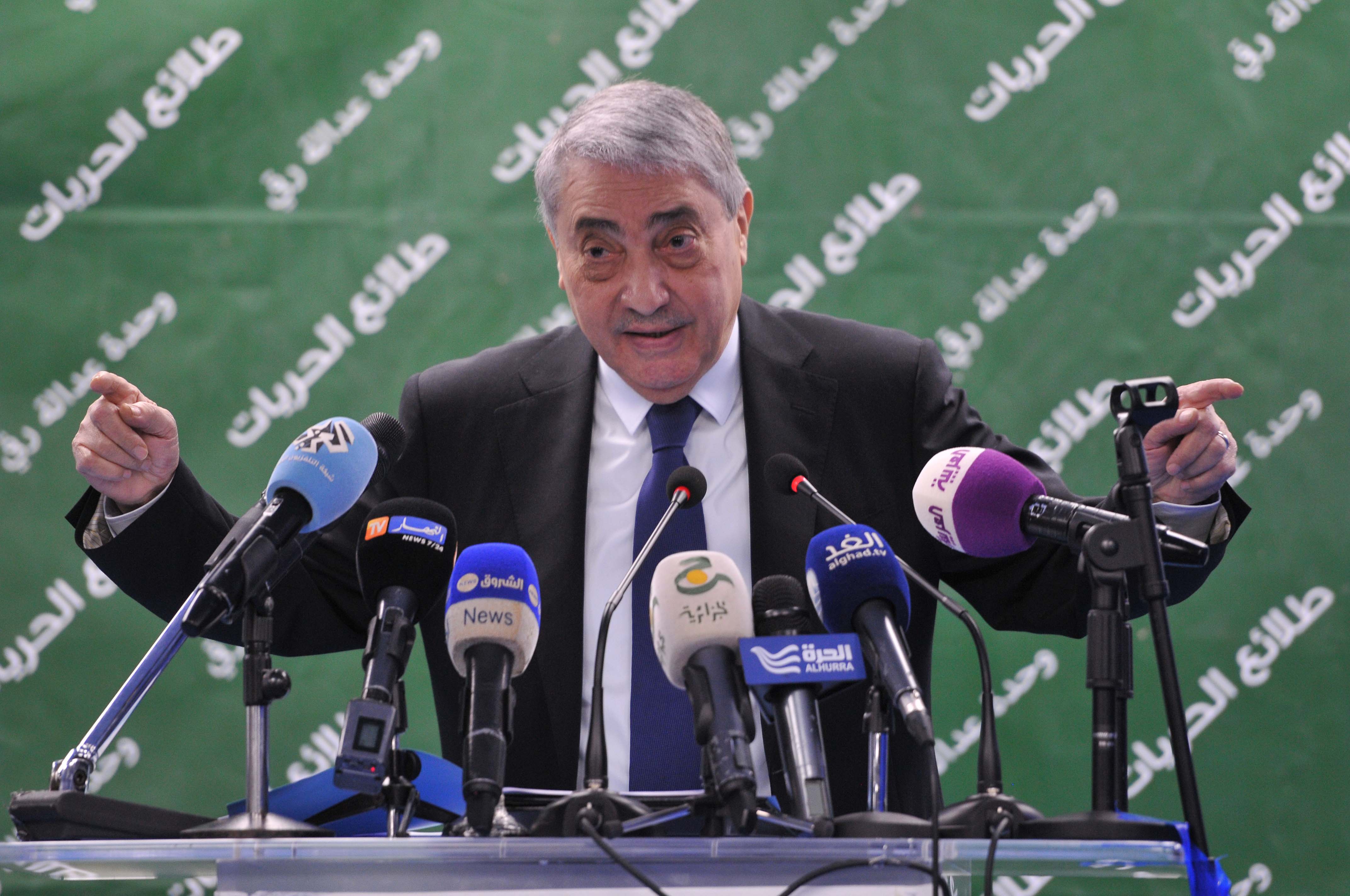 Ali Benflis, président de Talaie El-Hourriyet. New Press