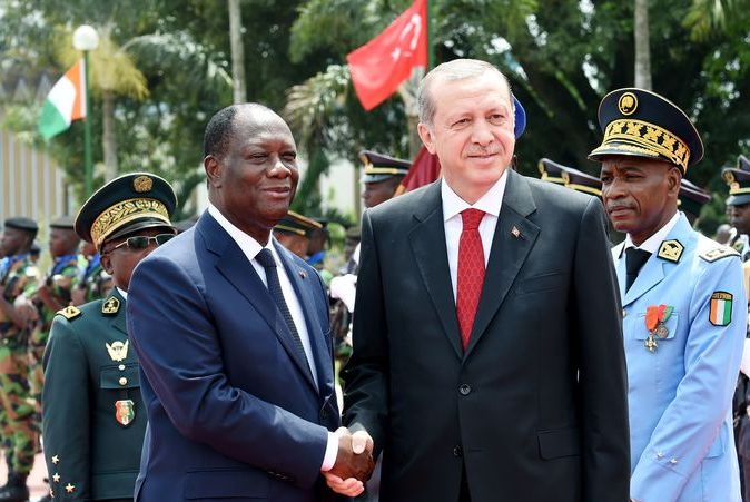L’offensive d’Erdogan en Afrique se poursuit. Ici, à Abidjan en février 2016. D. R.