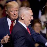 Donald Trump et le secrétaire d’Etat à la Défense, James Mattis. D. R.