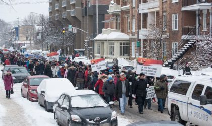 Marche solidaire une semaine après la tuerie de Québec