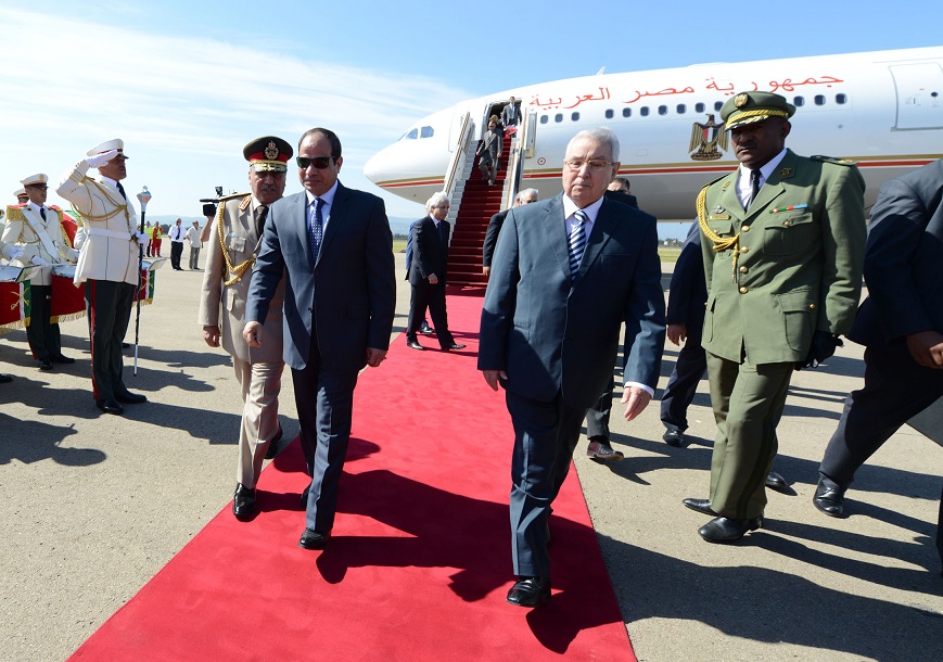 Le président égyptien Abdelfattah Sissi reçu à Alger, en juin 2014. New Press