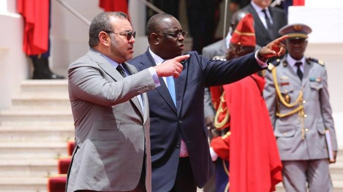 Mohammed VI à Dakar. D. R.