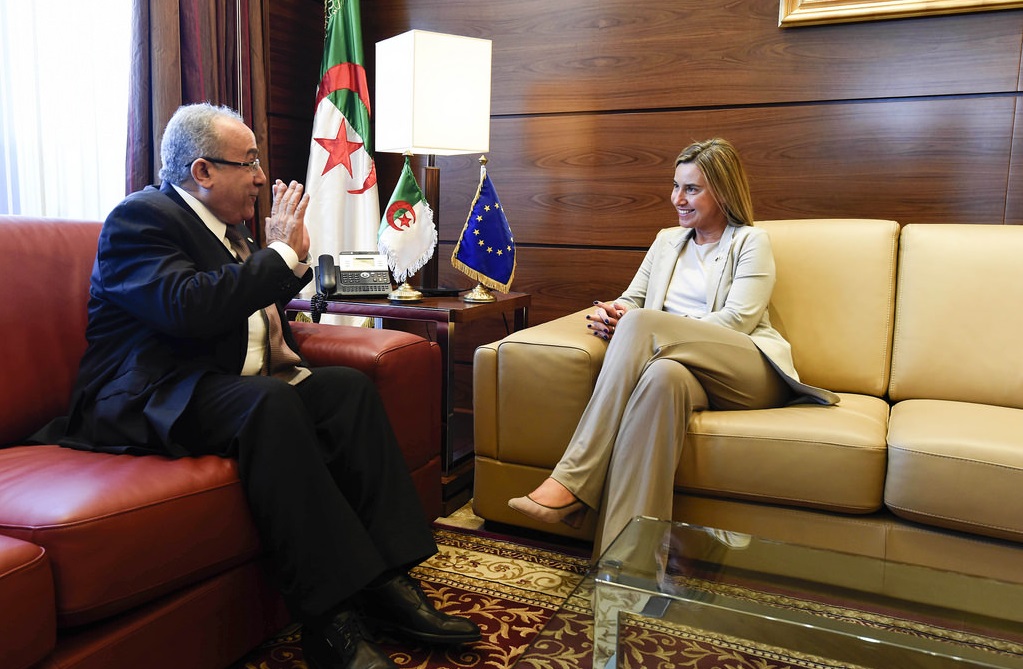 Federica Mogherini et Ramtane Lamamra. D. R.