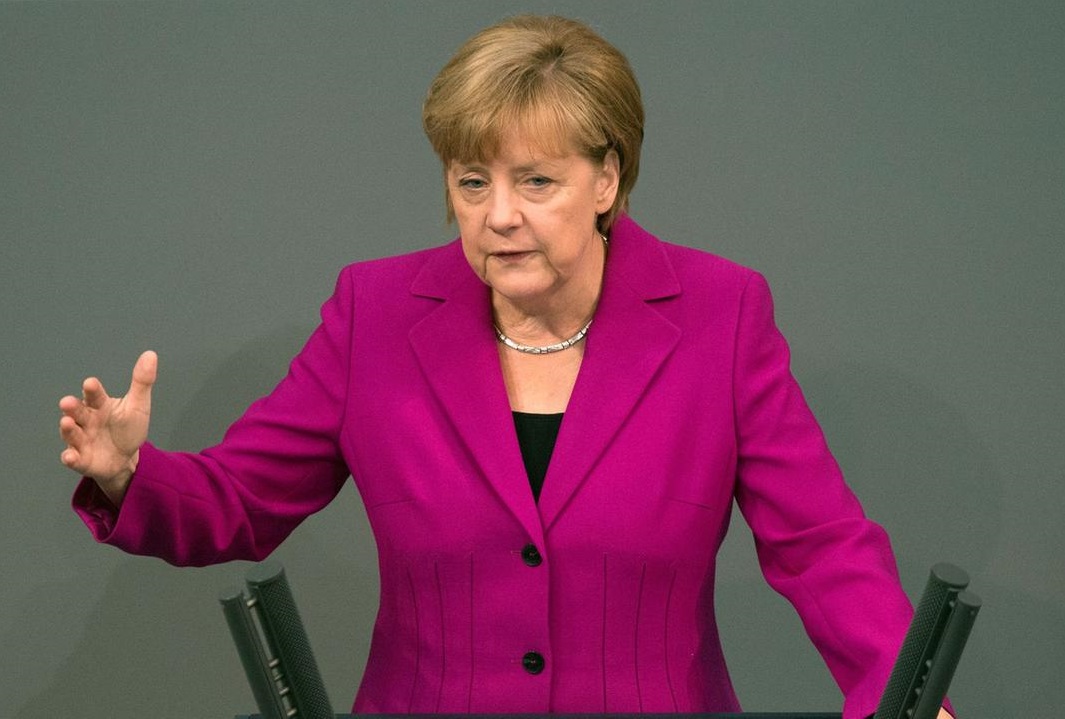 Angela Merkel au Bundestag. D. R.