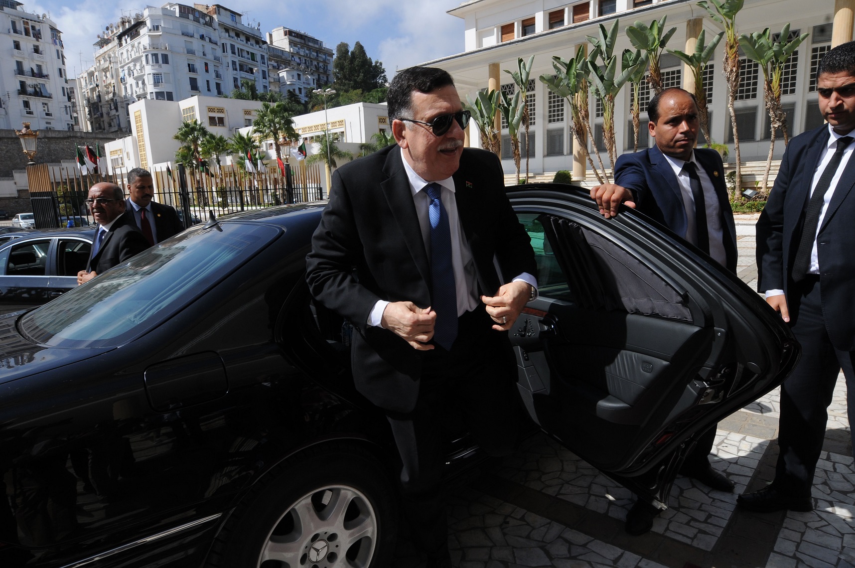 Al-Sarraj à Alger en octobre 2016. New Press