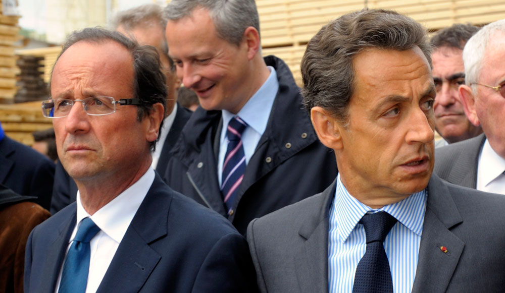 François Hollande et Nicolas Sarkozy. D. R.