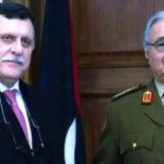 Fayez Al-Sarraj et le maréchal Haftar. D. R.