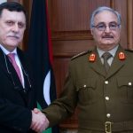 Fayez Al-Sarraj et Khalifa Haftar. D. R.