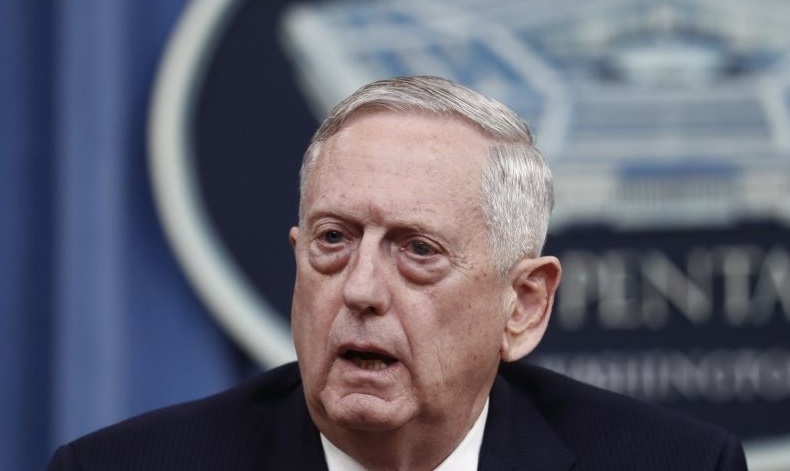 Le secrétaire américain à la Défense Jim Mattis. D. R.