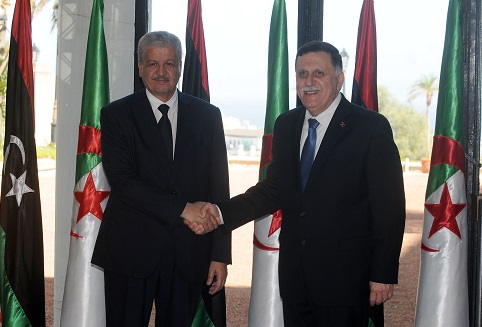 Sellal et  Al-Sarradj lors de sa dernière visite à Alger. New Press