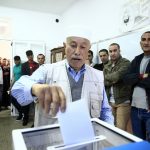 Centre de vote, ce matin à Alger. New Press