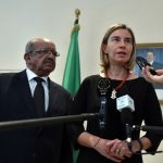 Federica Mogherini et Abdelkader Messahel. D. R.