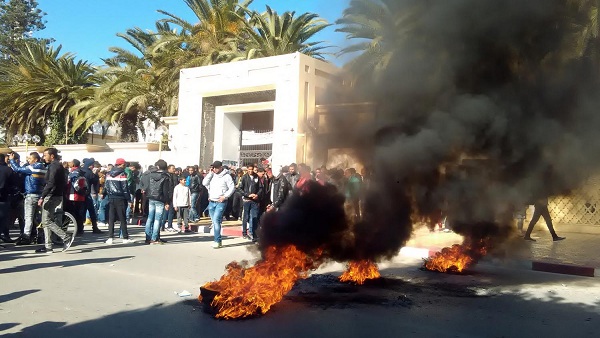 La région de Sidi Bouzid de nouveau secouée par des manifestations. D. R.