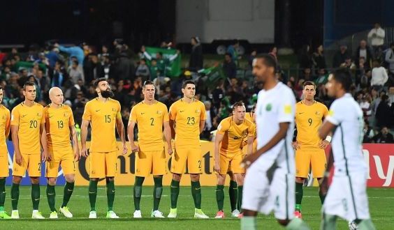 Lors du match avec l'équipe australienne. D. R.