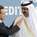 Sarkozy avec l'ancien émir du Qatar. D. R.