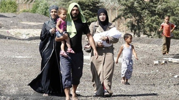 Des réfugiés syriens bloqués depuis plusieurs semaines. D. R.