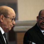 J. Y. Le Drian en visite à Alger en juin dernier, en compagnie de A. Messahel. New Press