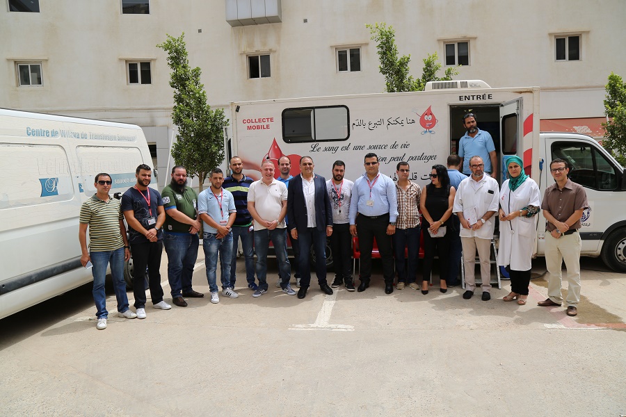 Les employés d’Ooredoo se mobilisent pour une opération de don de sang