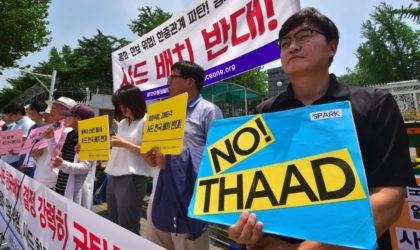 Bouclier antimissile américain : protestations en Corée du Sud