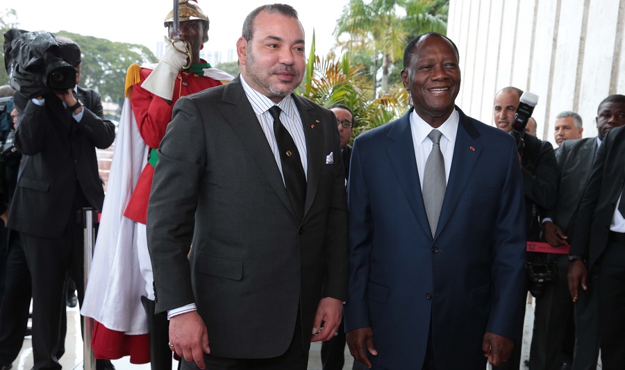 Mohammed VI Ouattara Maroc Cote d'Ivoire