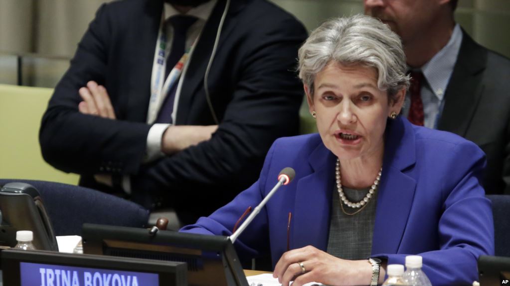 Irina Bokova, Directrice de l'Unesco. D. R.