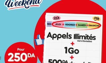 Ooredoo : nouvelle promo Haya ! Week-end